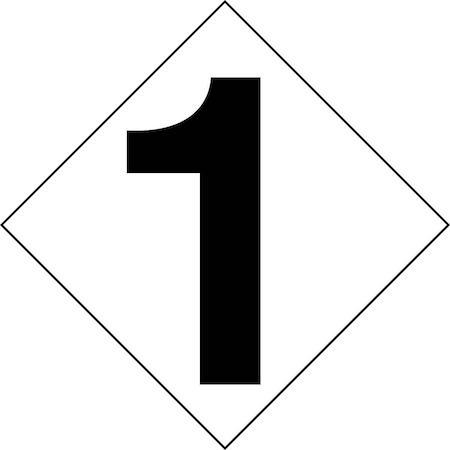 Accuform 0.1 Height, 4 Width, Self-Adhesive Polyester NAP1511P